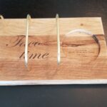Taco serving tray; Oak & Brass