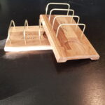 2&3 Taco serving trays; Oak & Brass